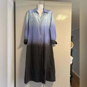 Vince Gray and Black Shirt Dress